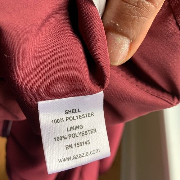 Azazie maron dress maxi size A12 sleeveless - Picture 8 of 12